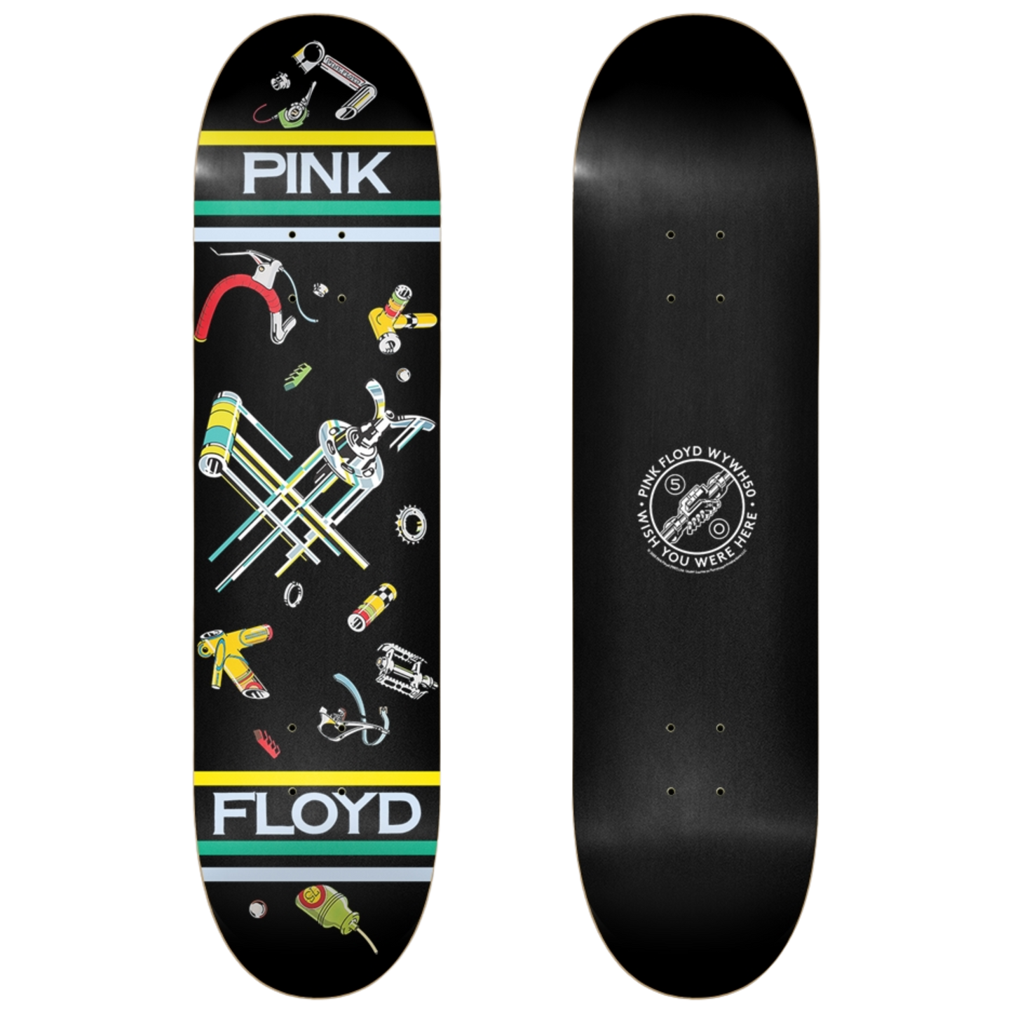 WYWH 50 Bicycle Parts Skate Deck