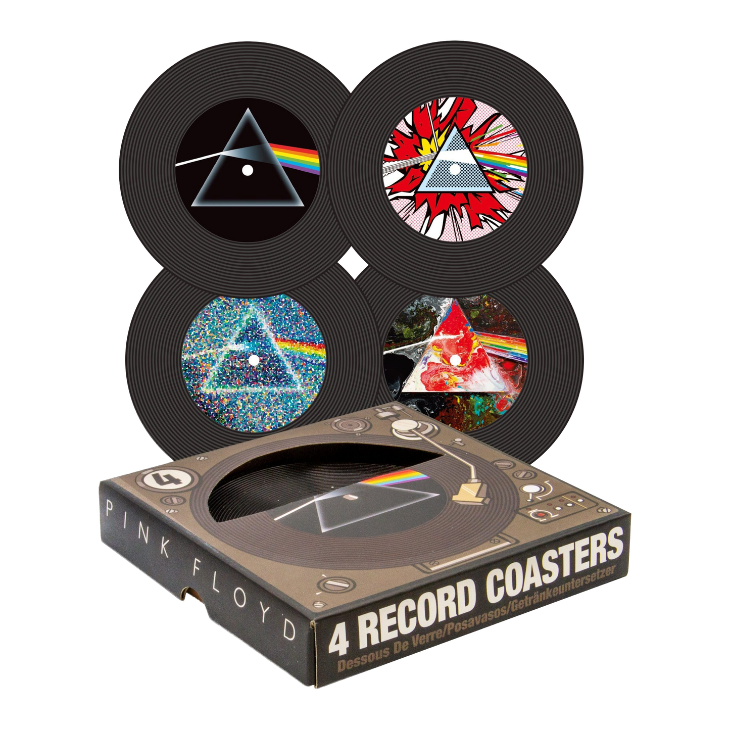 Pink Floyd Record Coaster Set