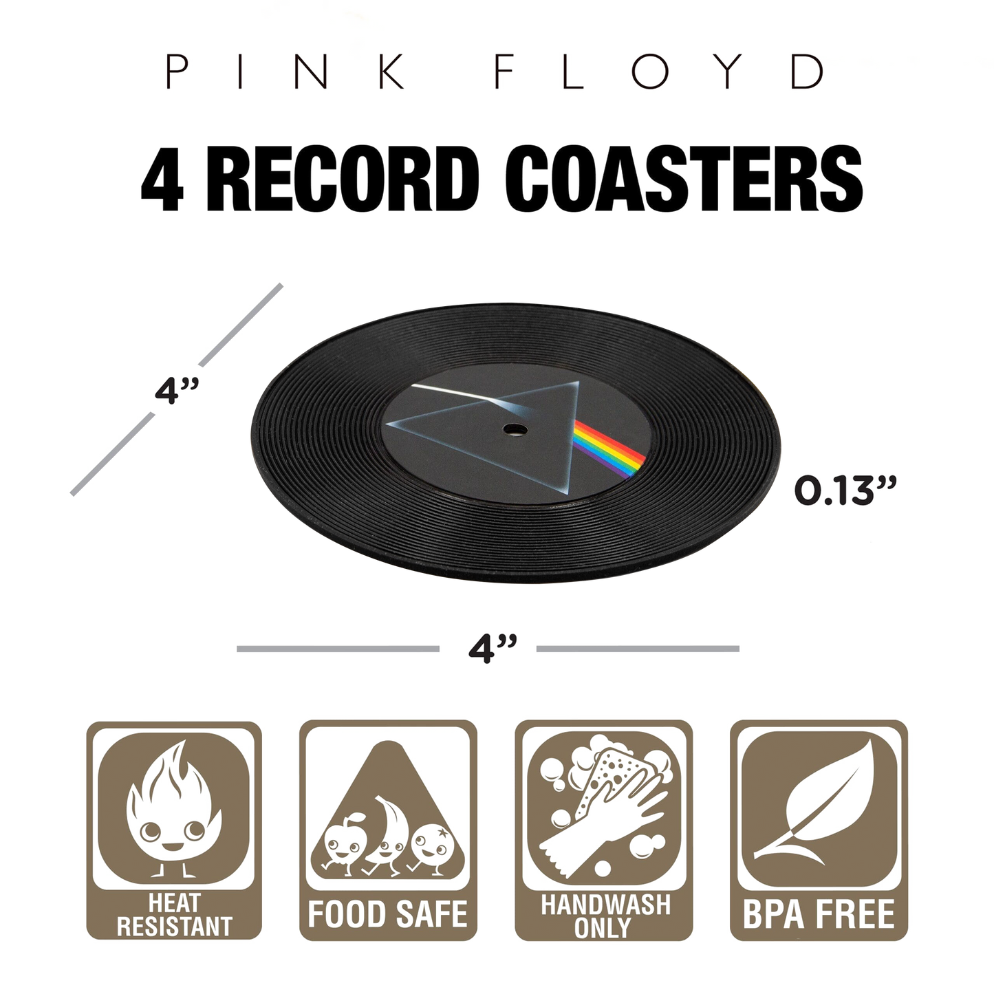Pink Floyd Record Coaster Set