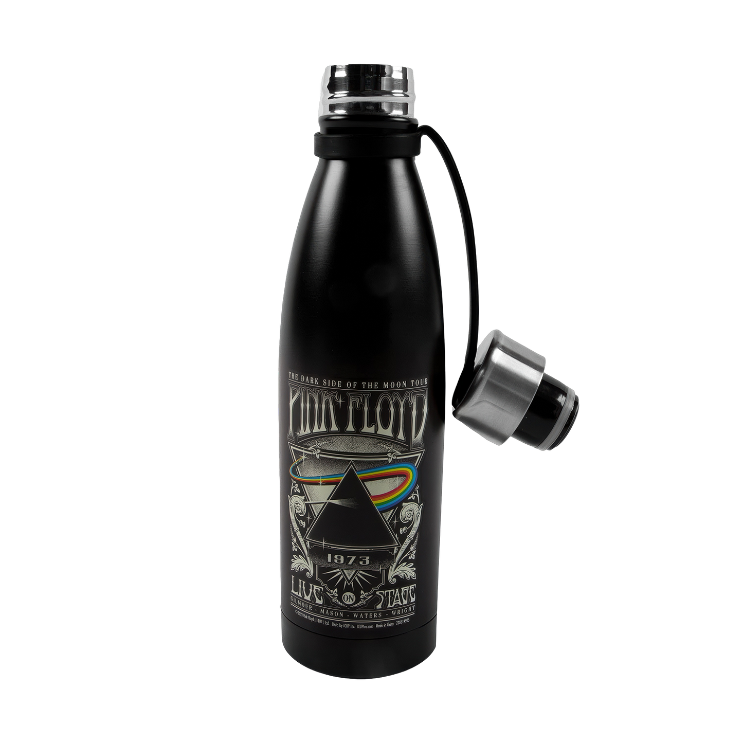Pink Floyd Dark Side Of The Moon Concert Poster Stainless Steel Pin Bottle (17oz)
