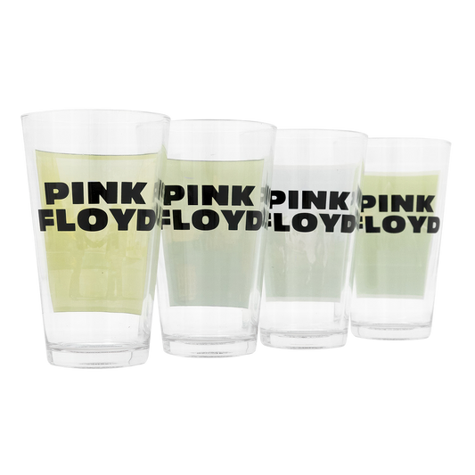 Pink Floyd Album Covers 16oz Glass 4 Pack Pint Glasses