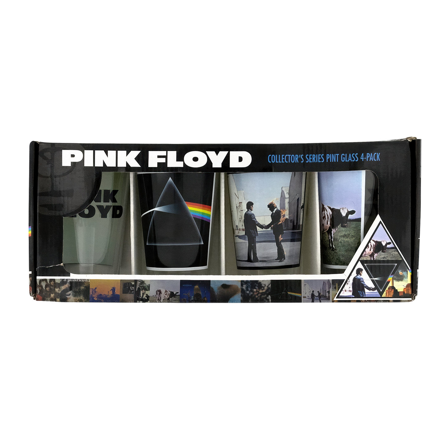 Pink Floyd Album Covers 16oz Glass 4 Pack Pint Glasses