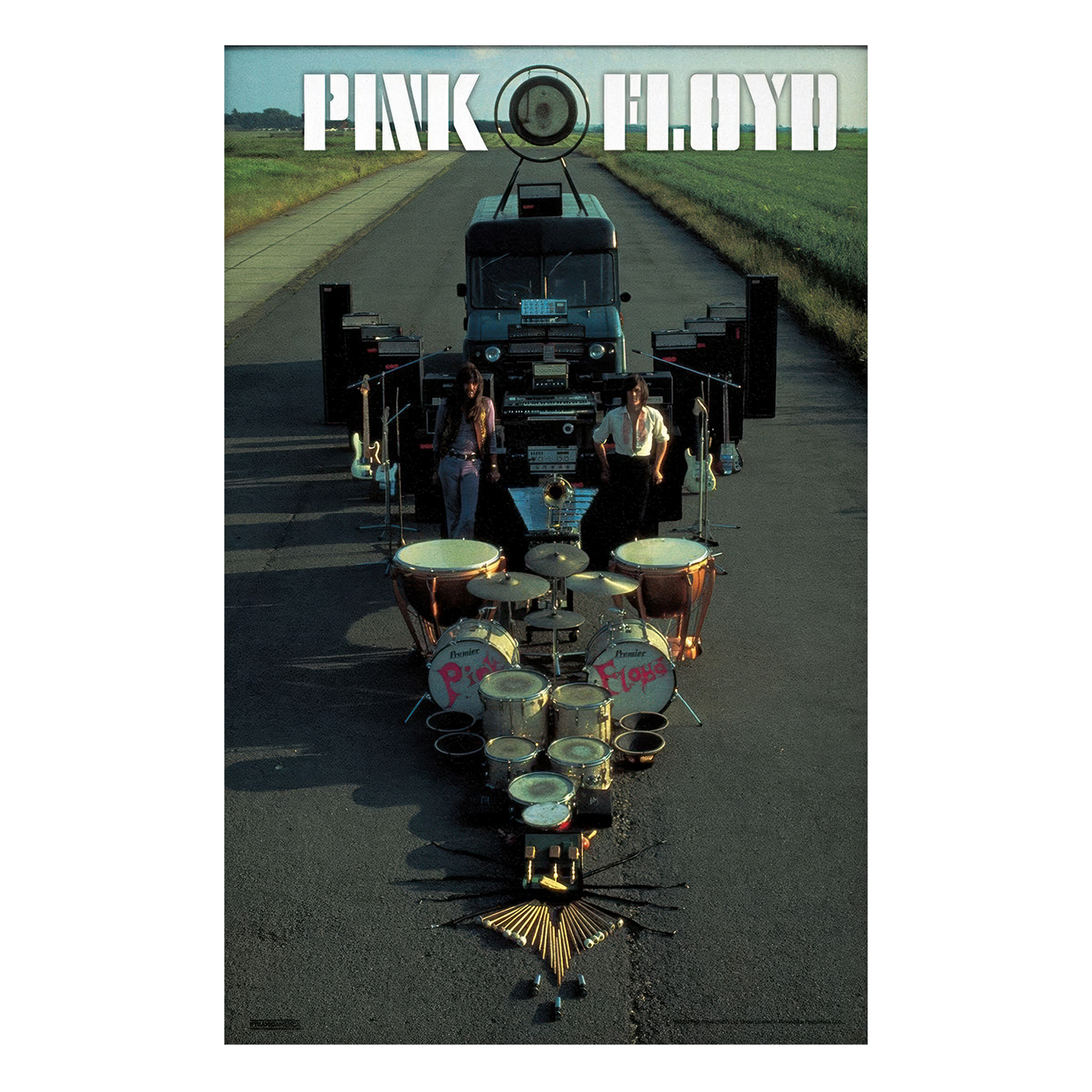 Pink Floyd - Instrument Lineup 11x17 Framed Print