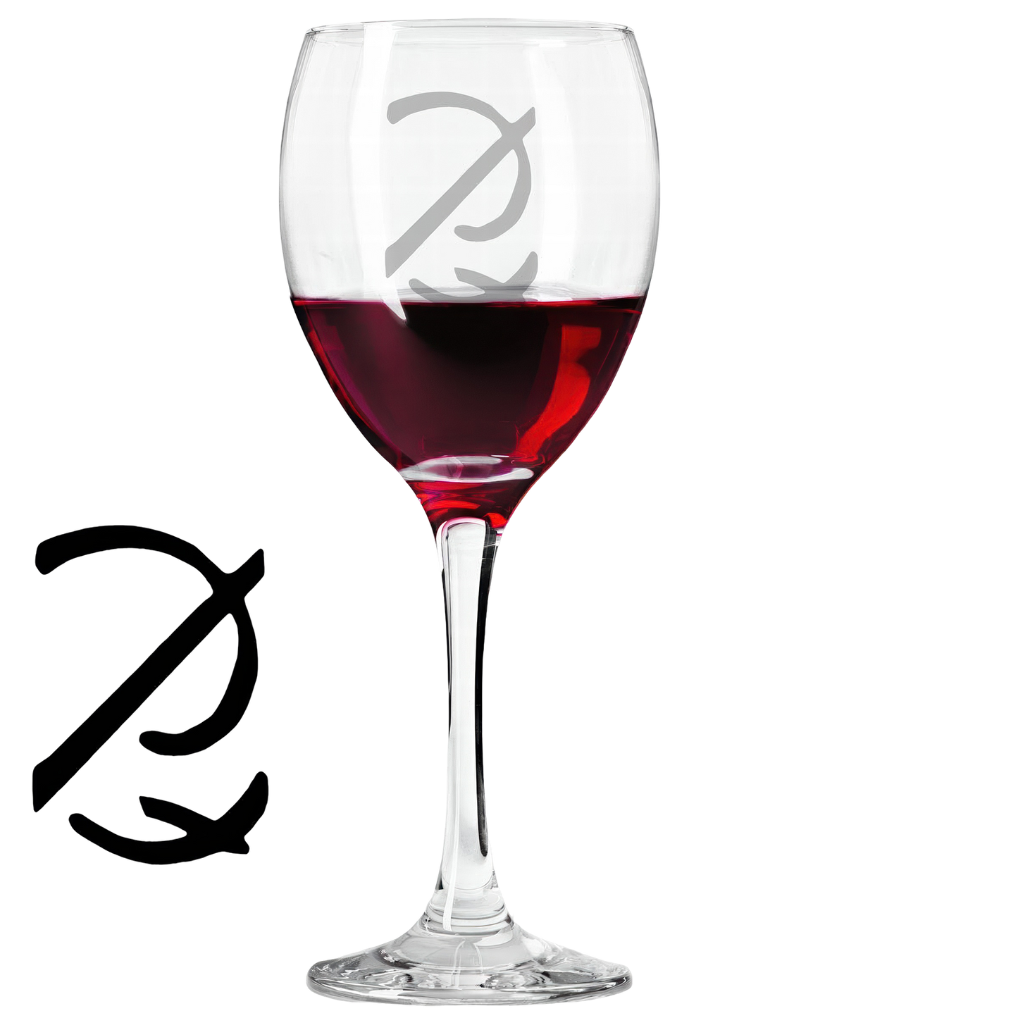 PF Laser- Etched Wine Glass