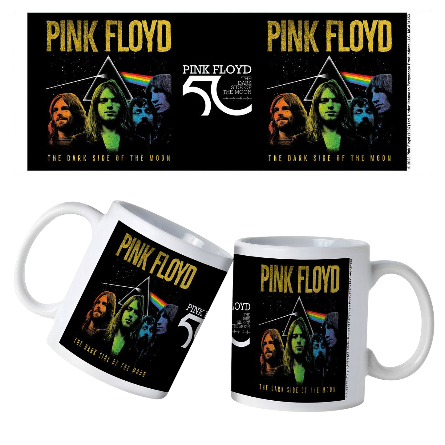 Pink Floyd  TDSOTM50 Band Ceramic Mug