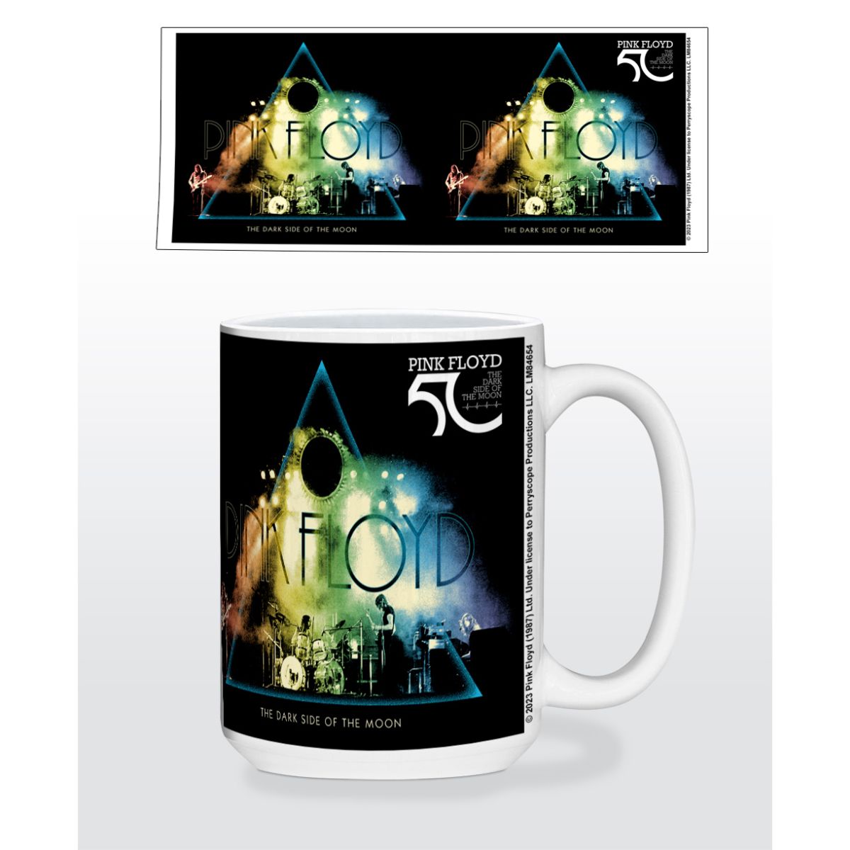Pink Floyd TDSOTM50 Live Colors Ceramic Mug