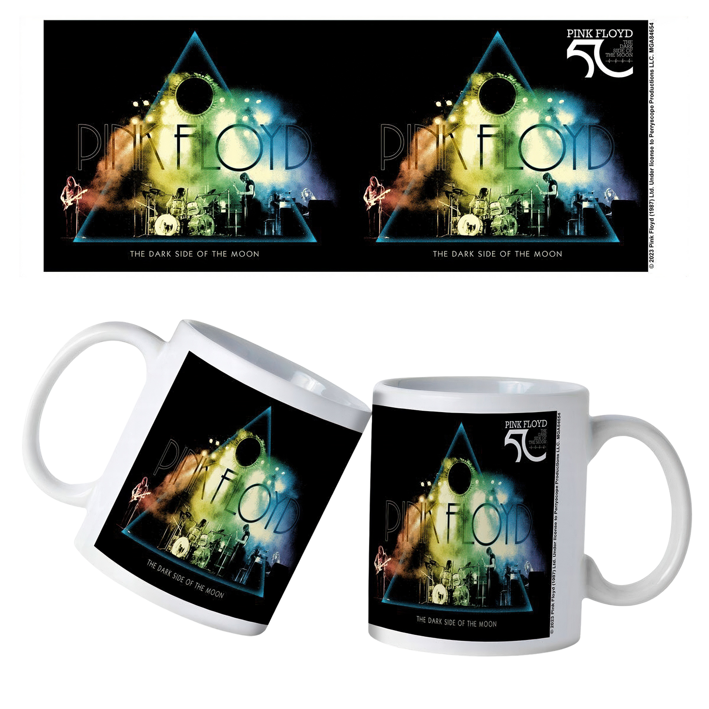 Pink Floyd TDSOTM50 Live Colors Ceramic Mug