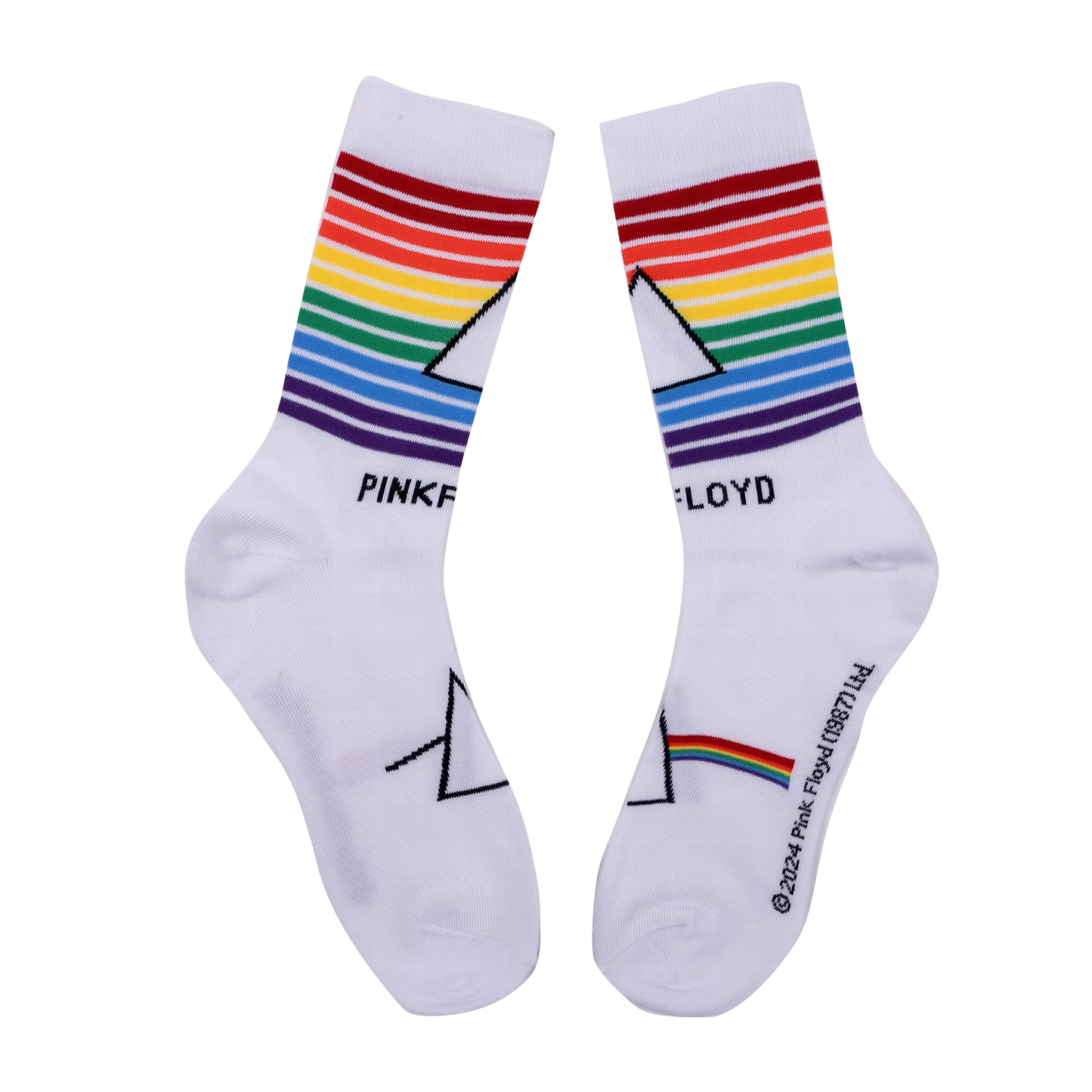 Pink Floyd Dark Side of the Moon Rainbow Socks