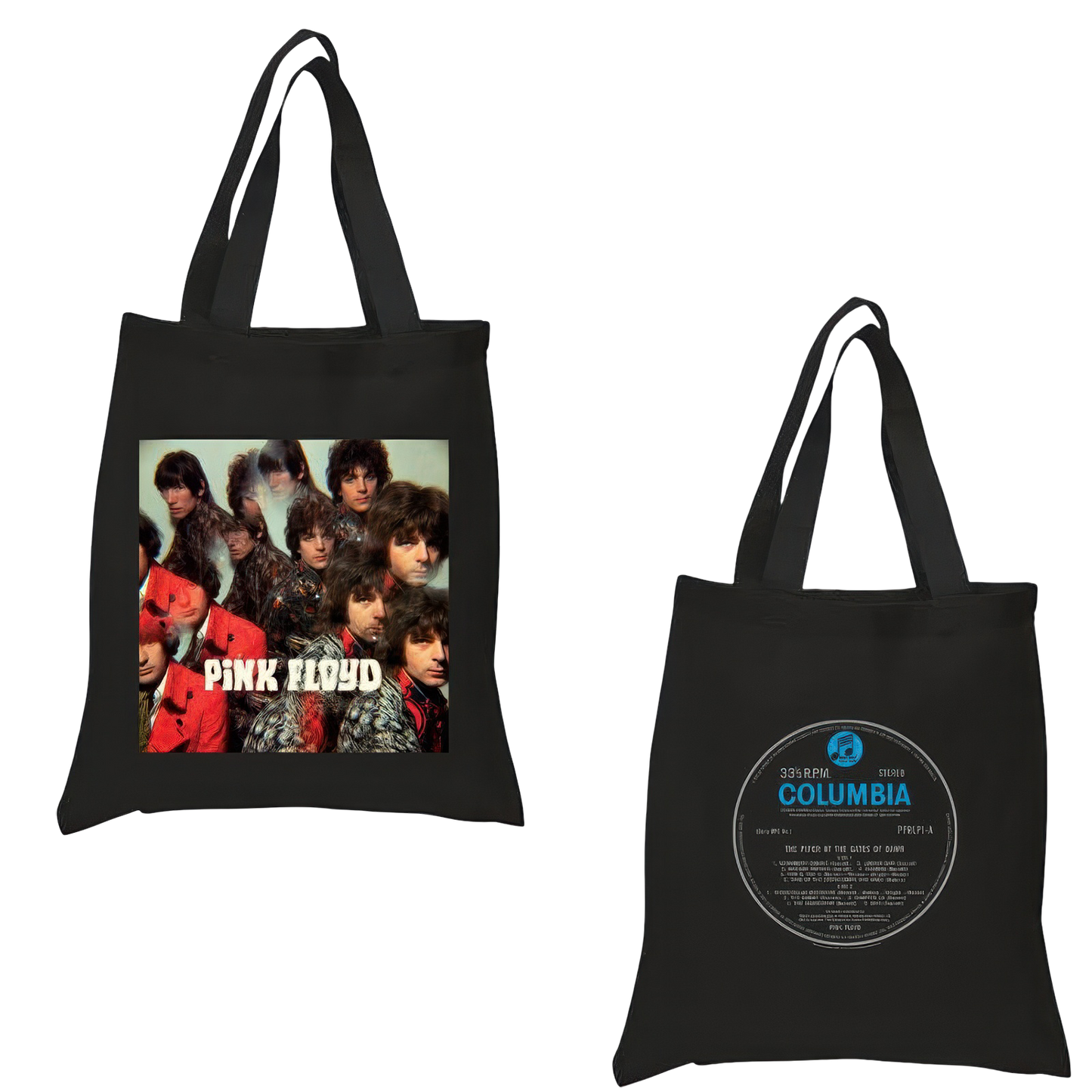 The Piper At The Gates Of Dawn Black Tote Bag