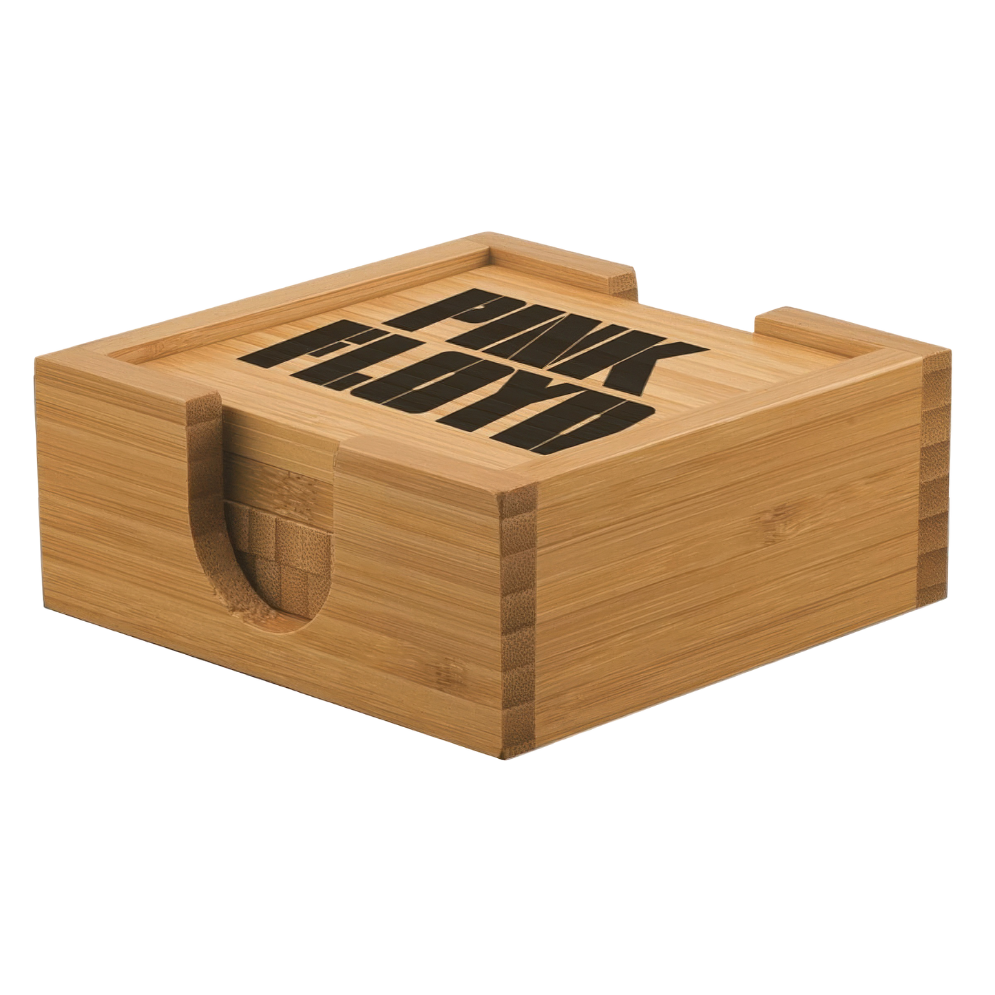 Animals Logo Bamboo Coaster Set