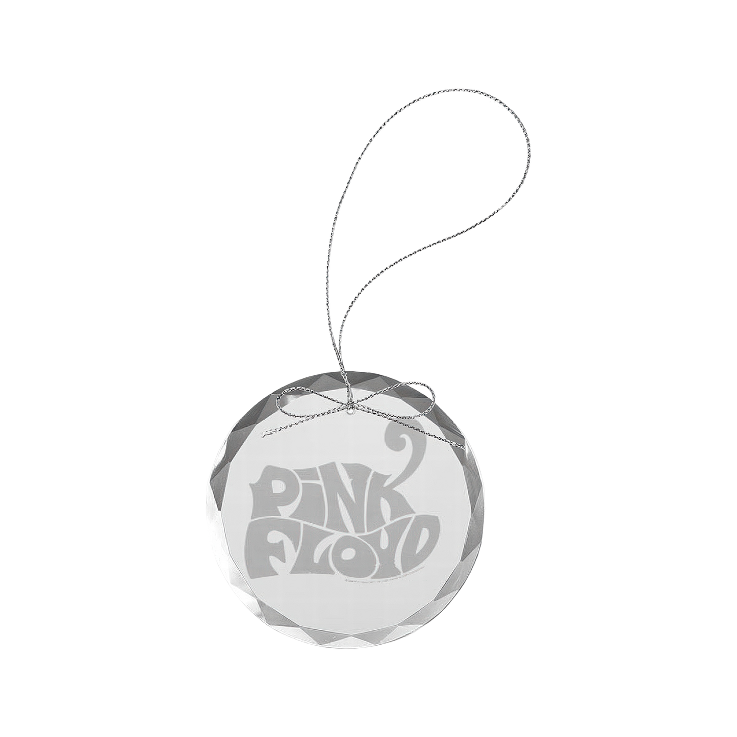 Cheetah Logo Round Laser-Etched Glass Ornament