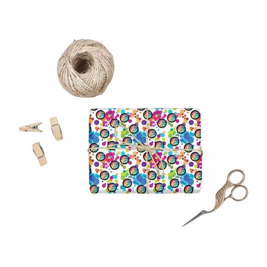 Pink Floyd Wish You Were Here Circle Wrapping Paper