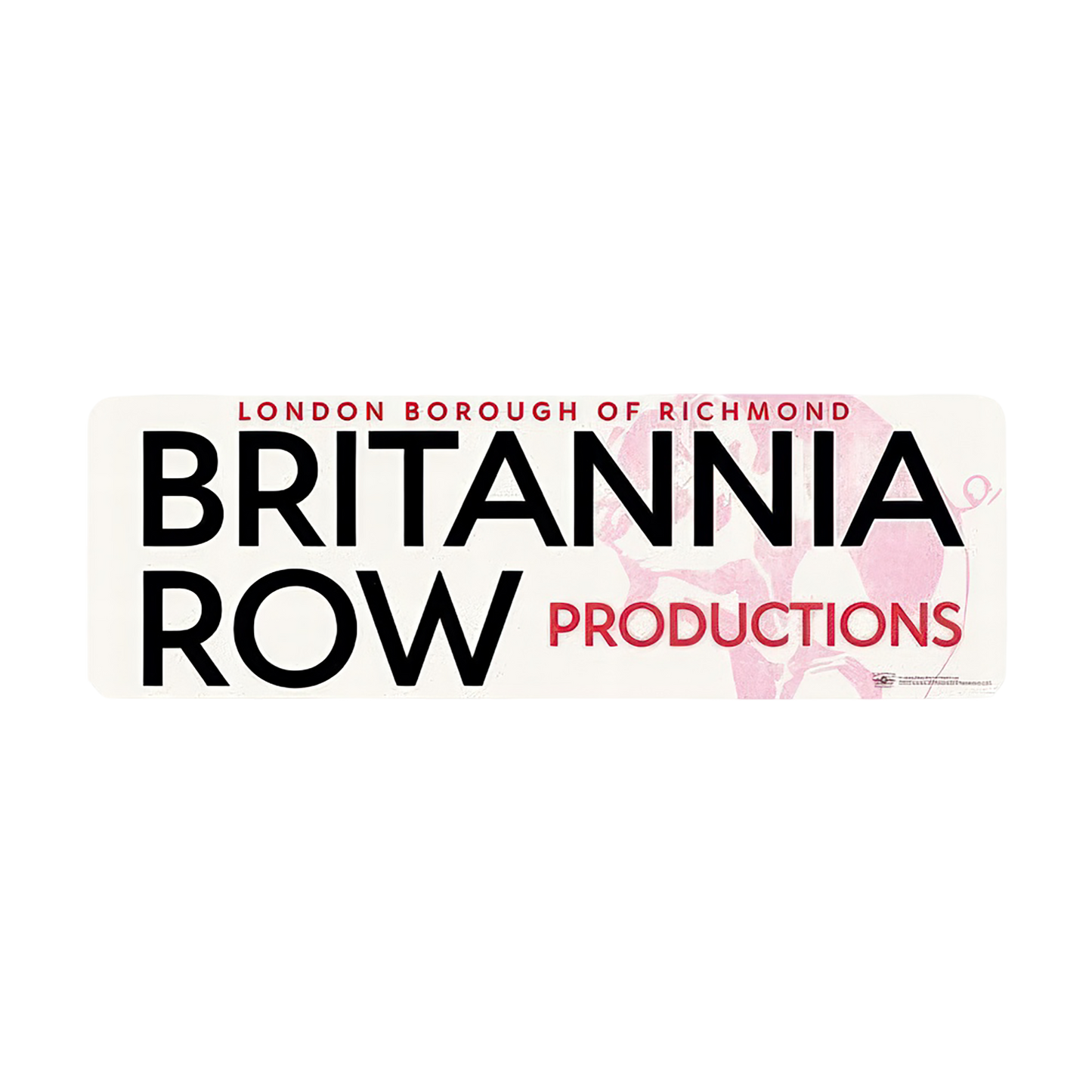 Pink Floyd Britannia Row Sign (London Borough of Richmond Edition)