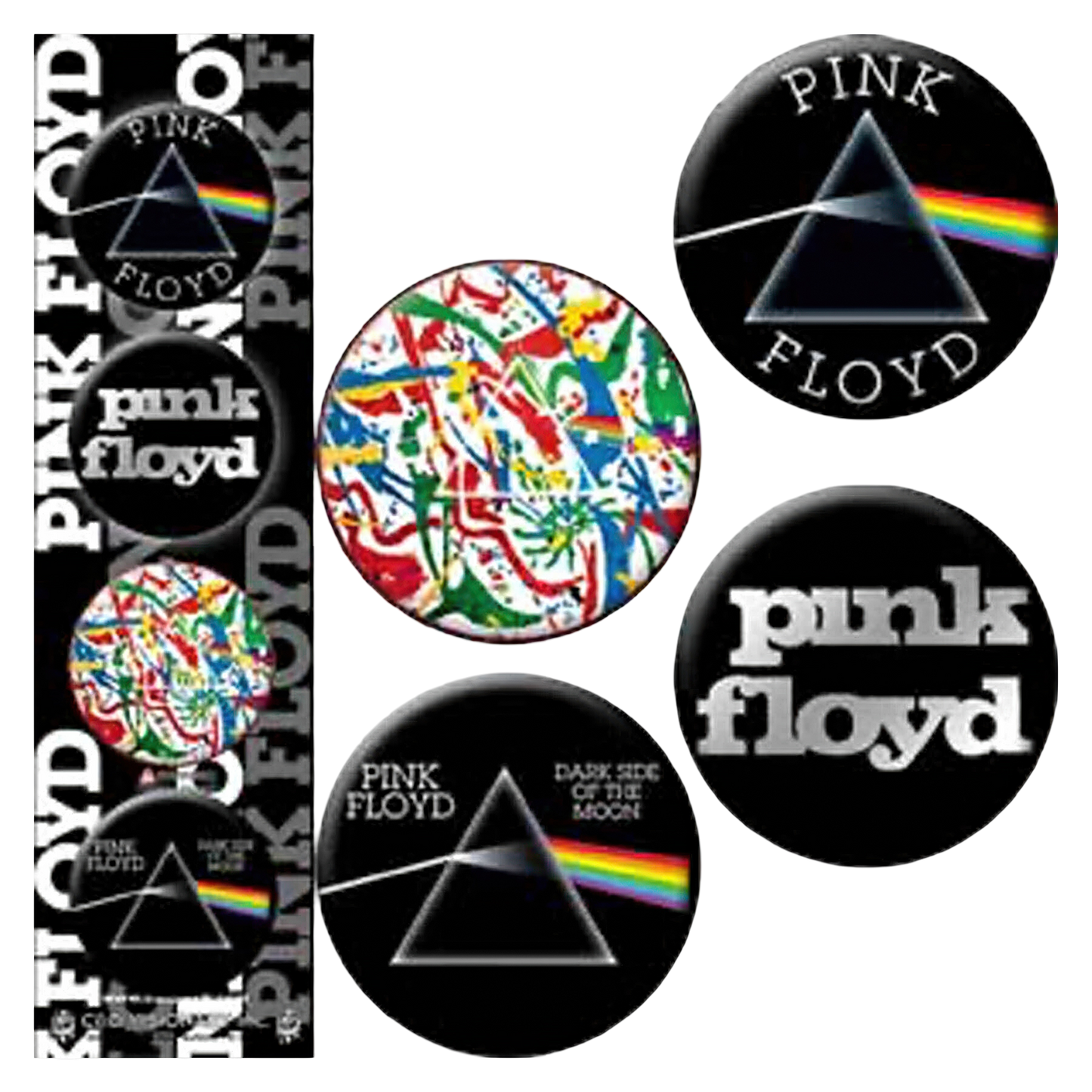 Pink Floyd Logo 4 Pack 1.25" Button Set