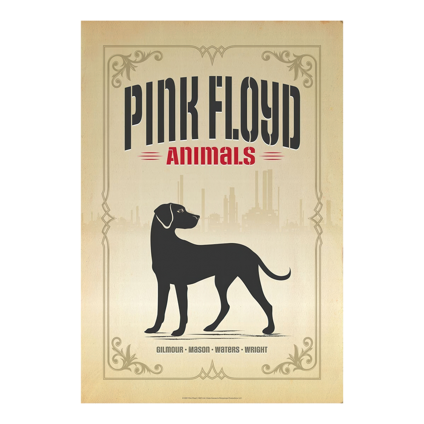 Pink Floyd Animals Dog Print