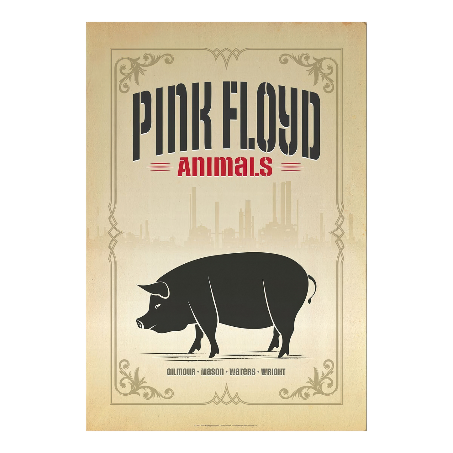 Pink Floyd Animals Pig Print