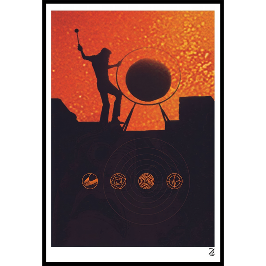 Pompeii Silhouette Fine Art Print