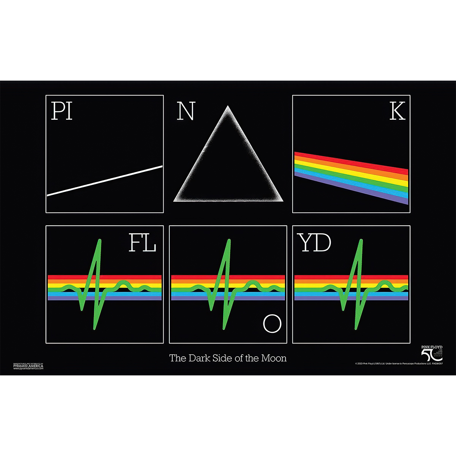 Pink Floyd - DSOTM50-Squares Prism 11x17 Unframed Print Pink Floyd - DSOTM50-Squares Prism 11x17 Unframed Print