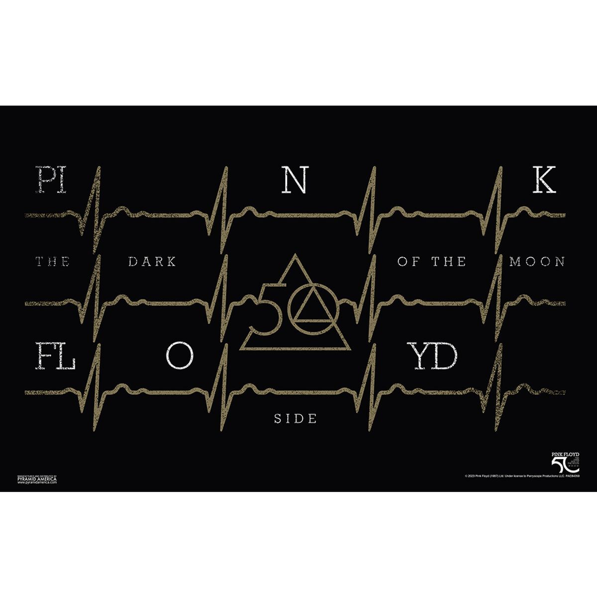 Pink Floyd - DSOTM50-Bronze Heartbeat 11x17 Unframed Print