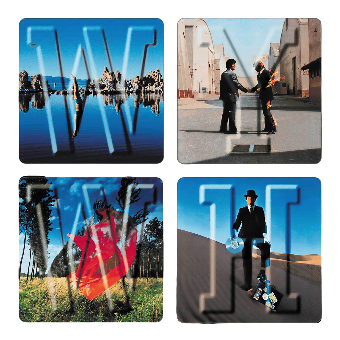 Pink Floyd WYWH Collage 4"x4" Sticker