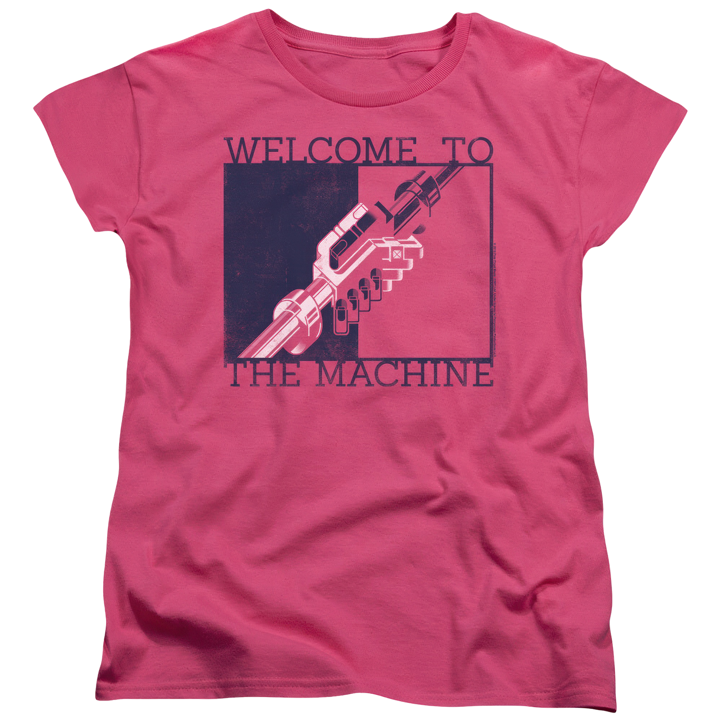 Welcome To The Machine Womens Pink Logo