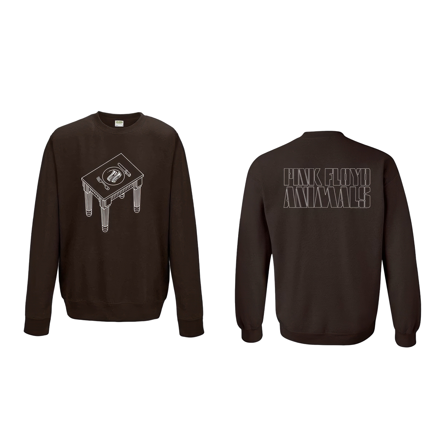 Pink Floyd Animals Bacon on the Table Crewneck
