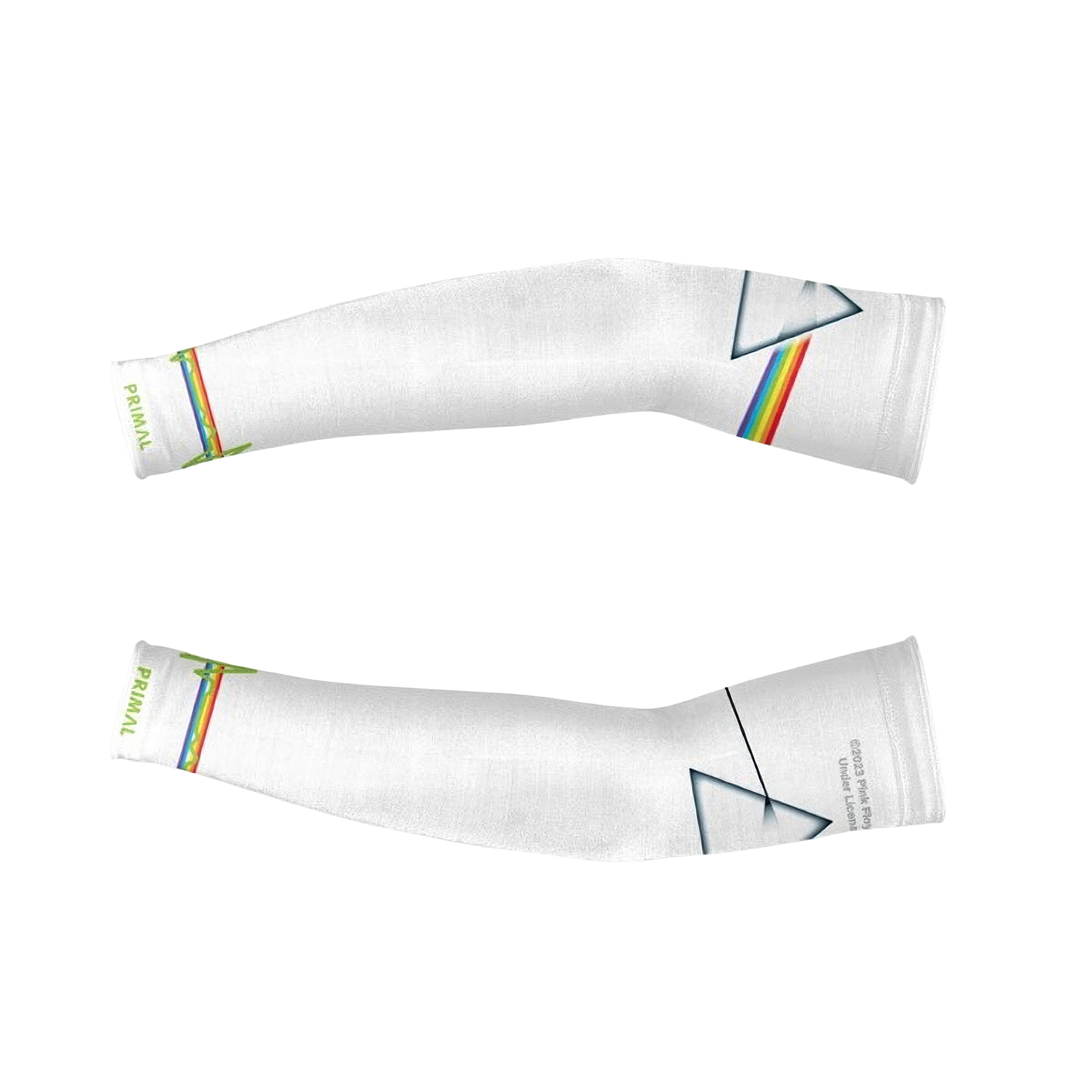 Pink Floyd White Dark Side of the Moon Arm Warmers