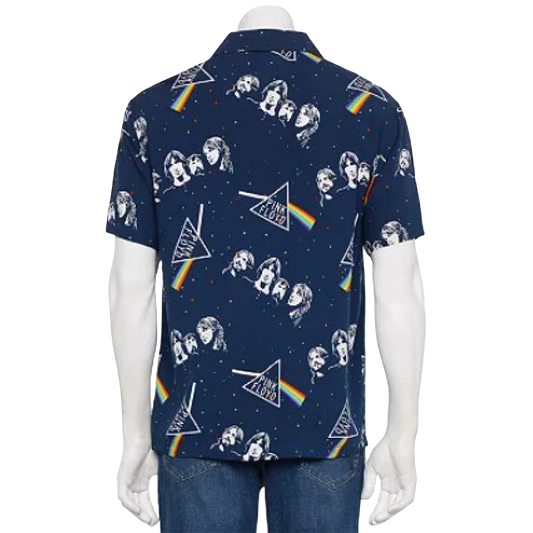 Pink Floyd Dark Side of the Moon Short Sleeve Button Down