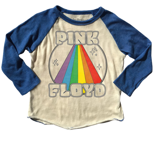 Pink Floyd Retro Rainbow Graphic Raglan Tee