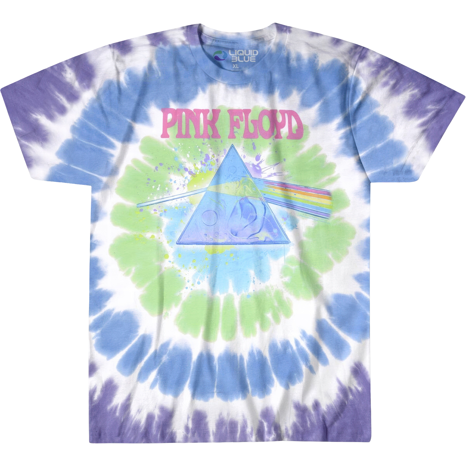 Pink Floyd Dark Side Oil Paint Tie-Dye T-Shirt Pink Floyd Dark Side Oil Paint Tie-Dye T-Shirt