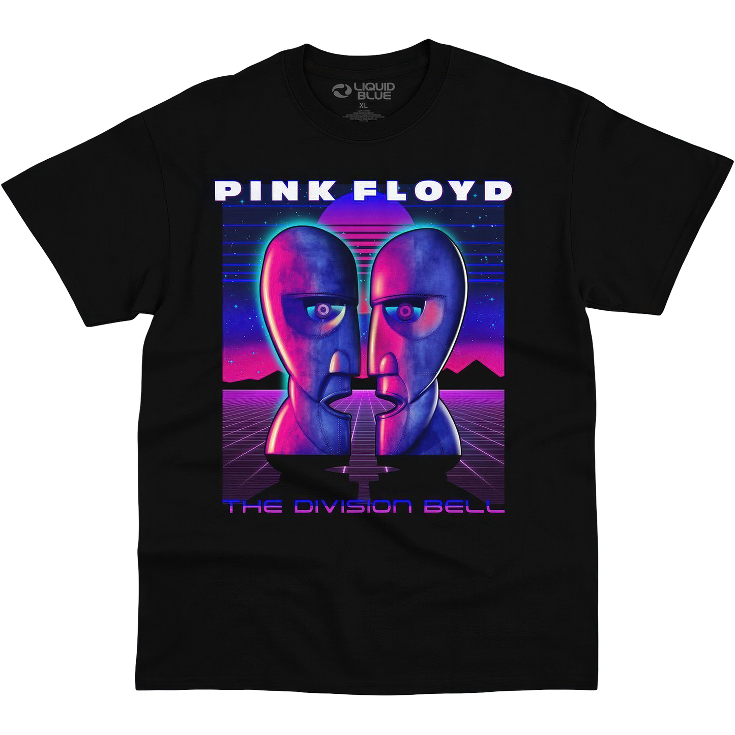 Pink Floyd Division Bell Vaporwave Black T-Shirt