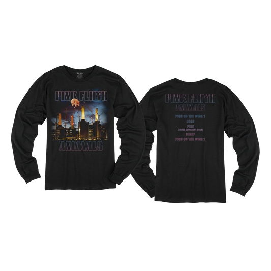 Pink Floyd Animals Tracklist Long Sleeve T-shirt