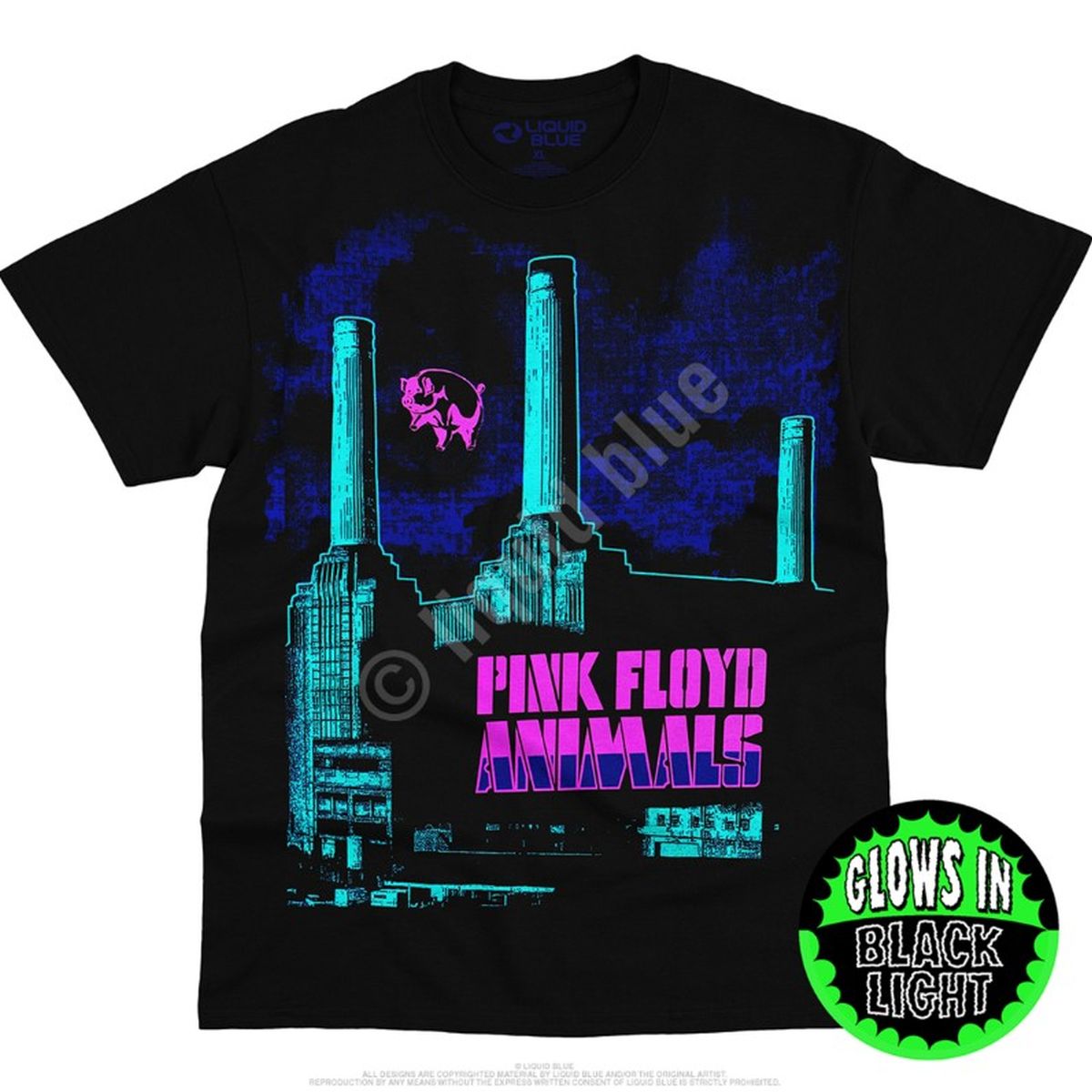 Pink Floyd Animals Blacklight T-Shirt