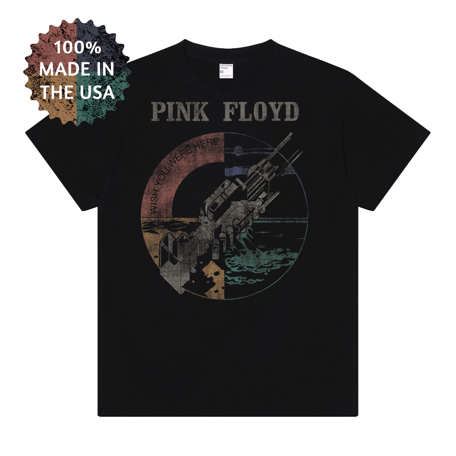 Weathered Robotic Hands Premium T-Shirt – Pink Floyd Weathered Robotic Hands Premium T-Shirt – Pink Floyd