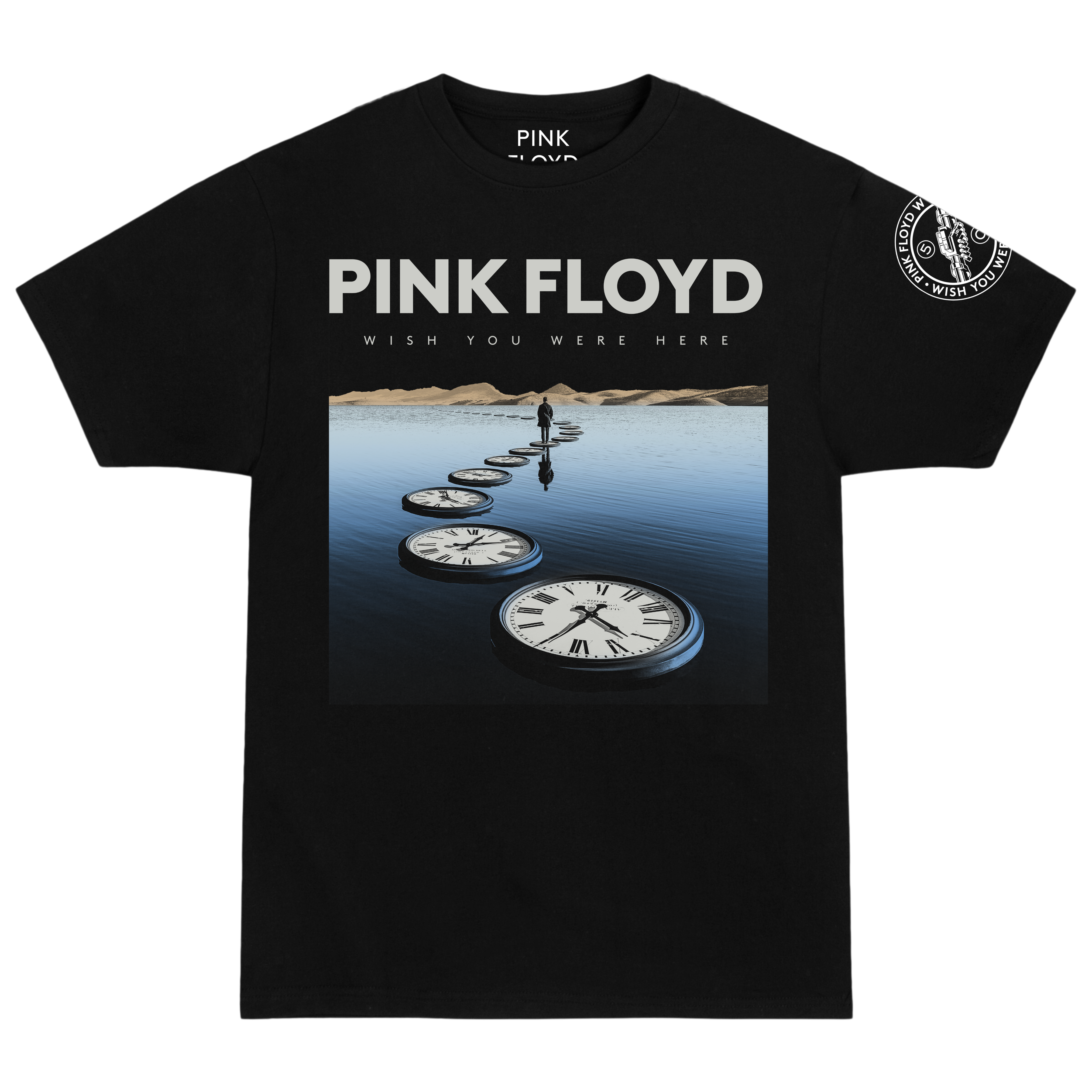 Wish You Were Here 50th Clocks T-Shirt | Pink Floyd Official