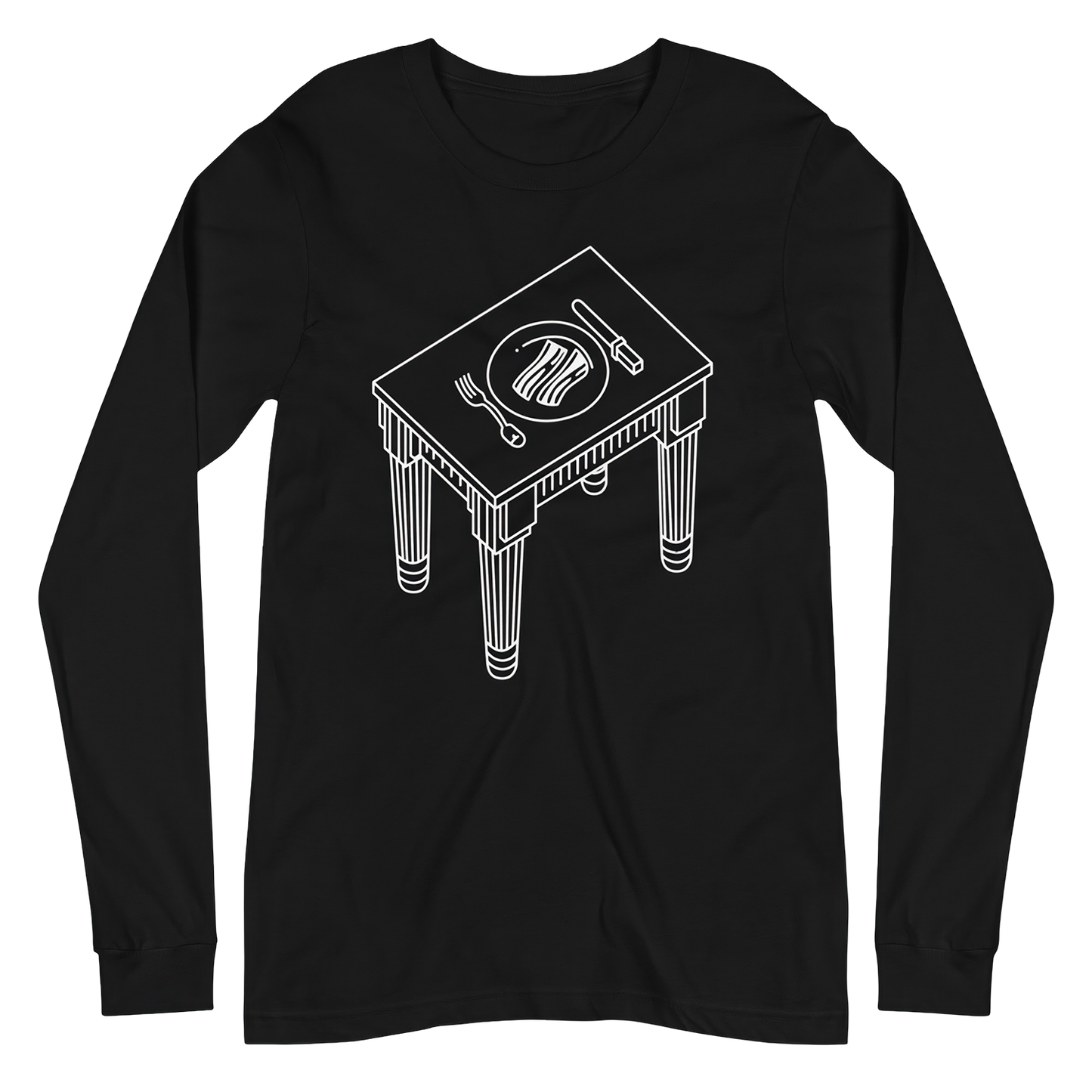 Pink Floyd Animals Bacon On The Table Long Sleeve Shirt