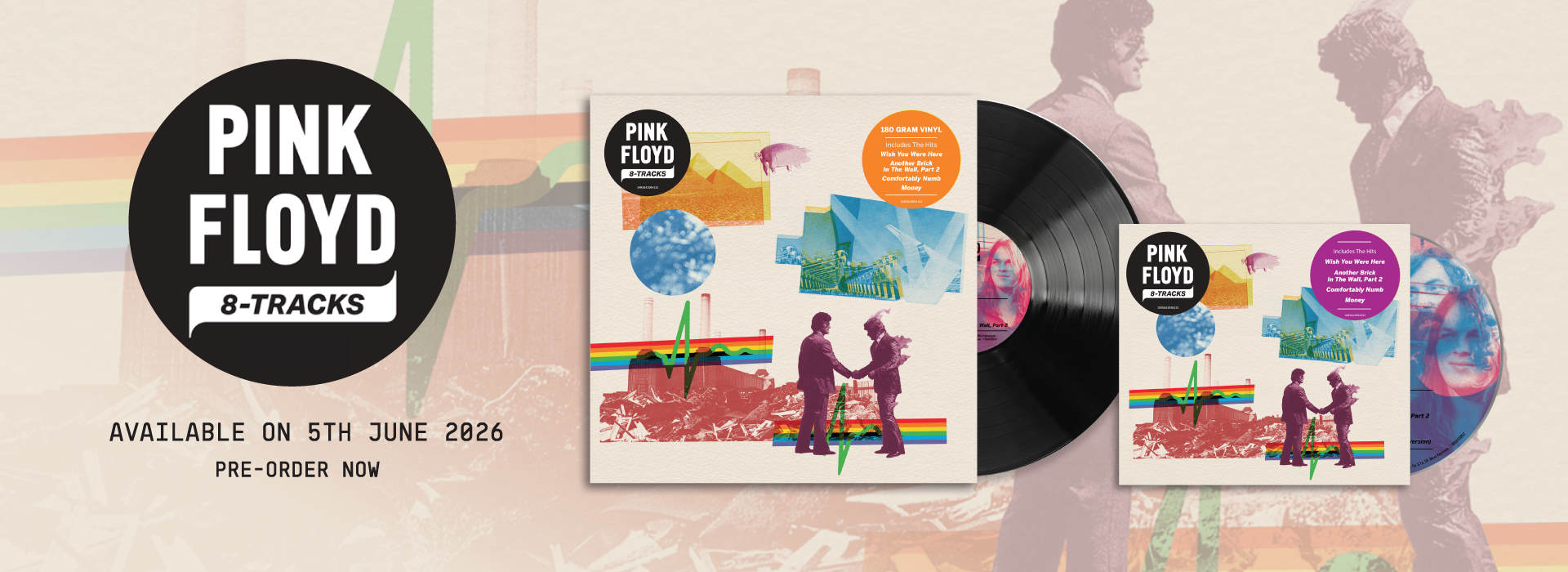 Pink Floyd. 8-Tracks. Available on 5th June 2026. Pre-Order Now