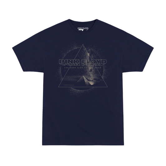 The Dark Side of The Moon Navy Pyramid T-Shirt