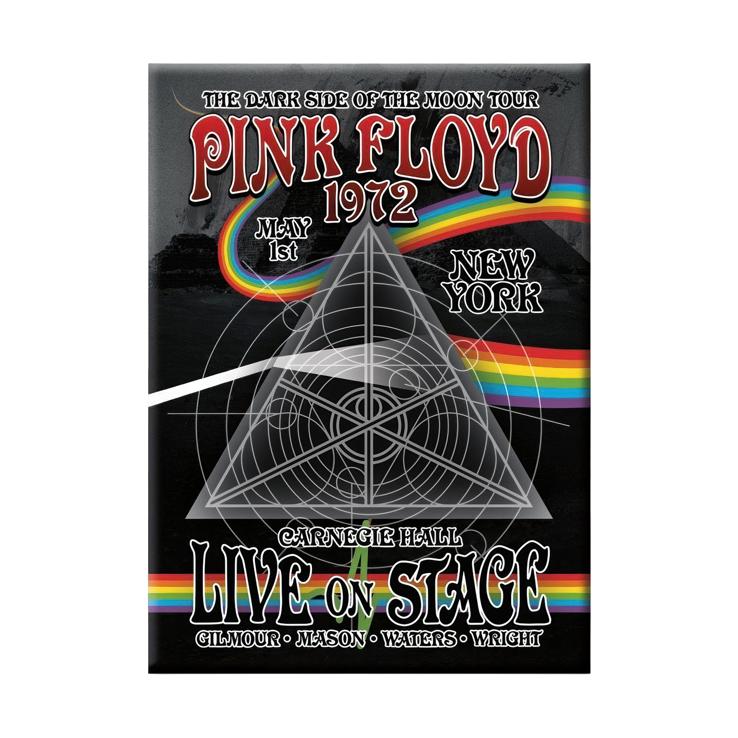 Pink Floyd - Live Stage Flat Magnet (2.5" x 3.5")