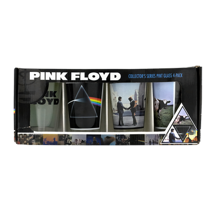Pink Floyd Album Covers 16oz Glass 4 Pack Pint Glasses