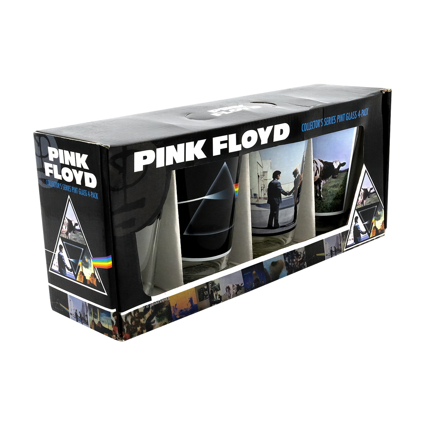 Pink Floyd Album Covers 16oz Glass 4 Pack Pint Glasses