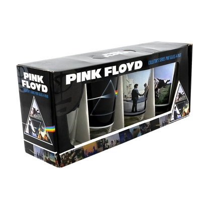 Pink Floyd Album Covers 16oz Glass 4 Pack Pint Glasses