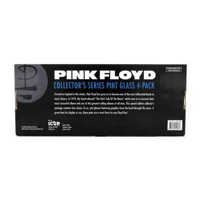 Pink Floyd Album Covers 16oz Glass 4 Pack Pint Glasses