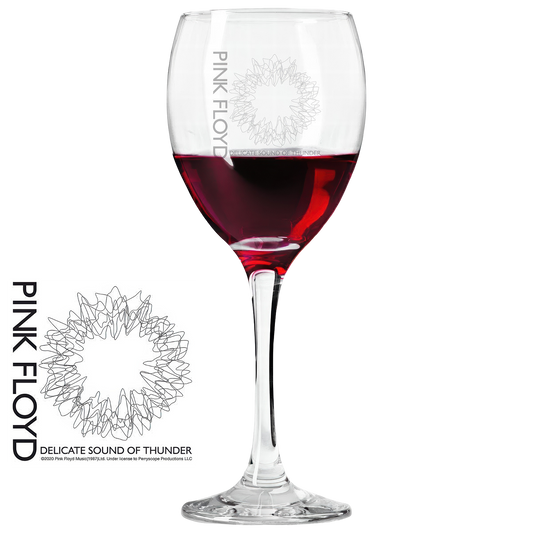 A Little Fuzzy Laser- Etched Wine Glass