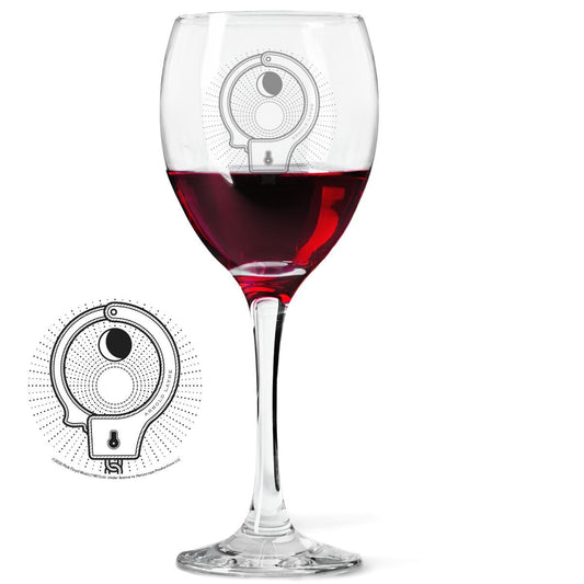 Arnold Layne Cuff Laser- Etched Wine Glass
