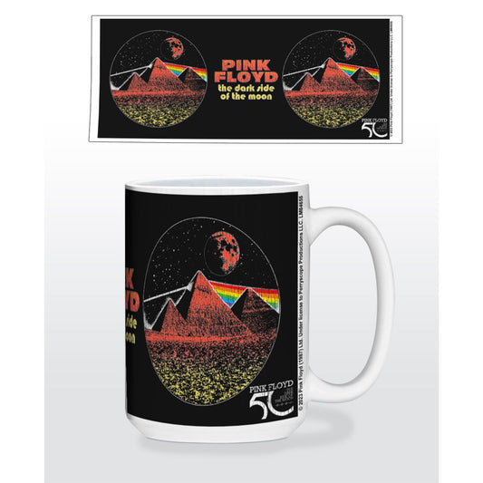 Pink Floyd TDSOTM50 Red Pyramids Ceramic Mug