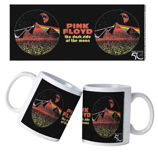 Pink Floyd TDSOTM50 Red Pyramids Ceramic Mug
