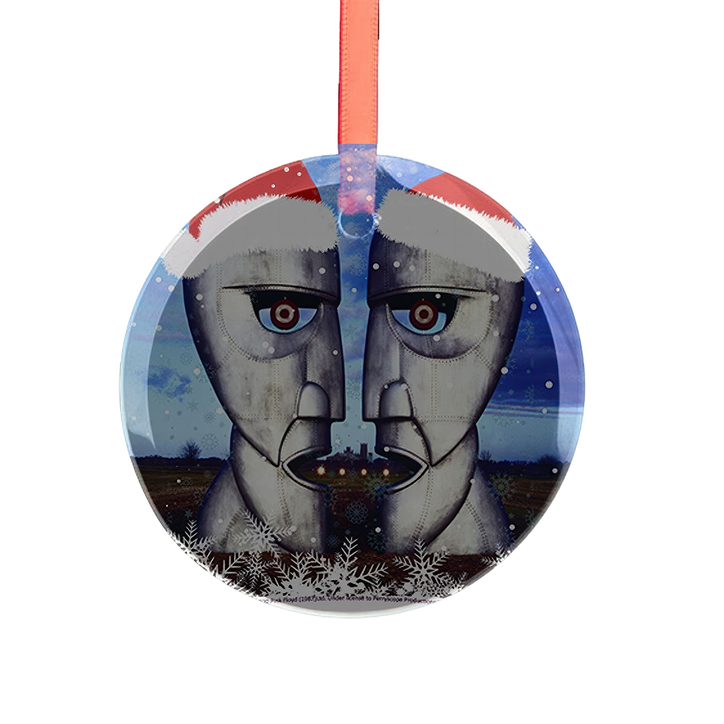 Metalheads Christmas Glass Ornament