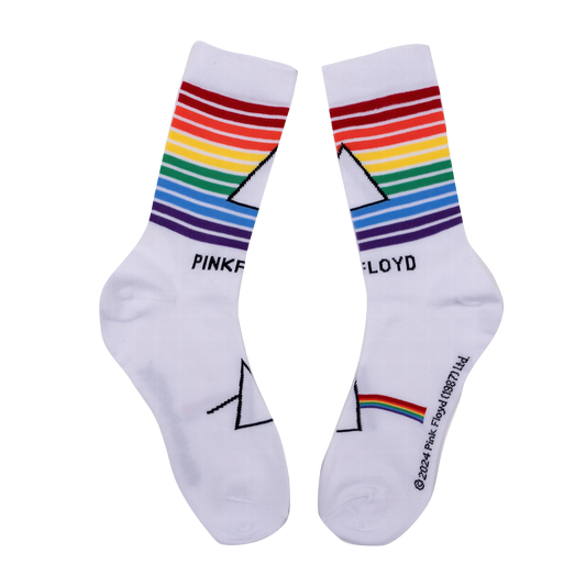 Pink Floyd Dark Side of the Moon Rainbow Socks
