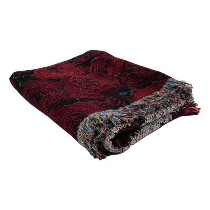 Pink Floyd TDSOTM Roses Throw Blanket